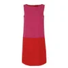 Great Plains Women's J1CC9 Milkwood Block Contrast Dress - Dolly Pink & Balloon Red - Image 1
