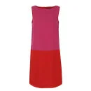 Great Plains Women's J1CC9 Milkwood Block Contrast Dress - Dolly Pink & Balloon Red Image 1