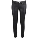 Paige Women's Verdugo Mid Rise Ultra Skinny Ankle Silk Coating Jeans - Black Image 1