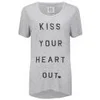 Zoe Karssen Women's Kiss T-Shirt - Grey - Image 1