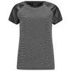 Gestuz Women's Sanna Faux Leather Sleeve T-Shirt - Dark Grey Melange - Image 1