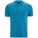 Lyle & Scott Men's Short Sleeve Plain Pique Polo Shirt - Turquoise Image 1