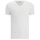 American Vintage Men's V-Neck Short Sleeve T-Shirt - White