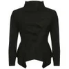 GROA Women's Boiled Wool Winter Jacket - Black - Image 1