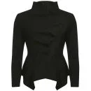 GROA Women's Boiled Wool Winter Jacket - Black