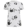 YMC Women's Hand Print T-Shirt - White/Black - Image 1