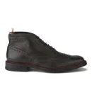 Paul Smith Shoes Men's Grayson Leather Brogue Boots - Nero Dip Dye Wash
