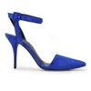 Alexander Wang Women's Lovisa Ankle Strap Suede Heels - Royal Blue - Image 1