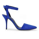 Alexander Wang Women's Lovisa Ankle Strap Suede Heels - Royal Blue Image 1