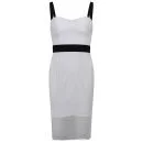 MILLY Women's Bustier Strap Dress - Black/White