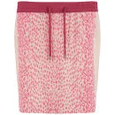 Custommade Women's Silk Print Skirt - Pink Sand