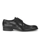 Mr. Hare Men's Blakey Brogue Toe Derby Leather Shoes - Black Image 1