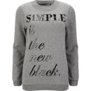 Love Moschino Women's Embroidered Sweatshirt - Grey