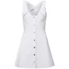 Carven Women's Cotton Tricotine Dress - White - Image 1
