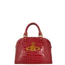 Vivienne Westwood - Accessories Women's 5815 Chancery Large Croc Finish Dahlia Bag - Red Pink