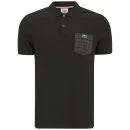 Lacoste Live Men's Shirt Sleeve Rib Collar Polo Shirt - Black