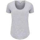 Helmut Lang Women's Kinetic Scoop Neck T-Shirt - Soft Grey Heather Image 1
