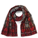 Marc by Marc Jacobs Women's Heart Snake Print Scarf - Red Multi