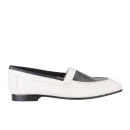 Paul Smith Shoes Women's Ray Leather Loafers - White/Dark Navy