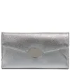 Lulu Guinness Metallic Cross Hatched Leather Wallet - Silver - Image 1