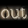 Seletti Neon Font "Out" Lamp - Image 1