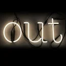 Seletti Neon Font "Out" Lamp Image 1