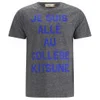 Maison Kitsuné Men's Je Suis Alle Print T-Shirt - Dark Grey Melange - Image 1