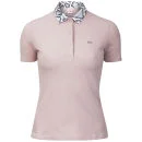 Lacoste Live Women's Snake Skin Collar Polo Shirt - Lychee/Snake