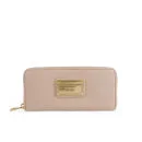 Marc by Marc Jacobs Slim Zip Around Leather Purse - Buff Sand