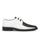 McQ Alexander McQueen Women's Kim Printed Leather Derby Shoes - Black/White