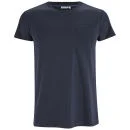 J.Lindeberg Men's Floyd Pocket Silk/Cotton Jersey T-Shirt - Navy