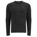 T by Alexander Wang Men's Chenille Tuck Stitch Knit Jumper - Charcoal Image 1