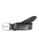 Markberg Women's Vic Snake Skinny Leather Belt - Black