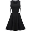 French Connection Women's Lucy Flare Dress - Black/White - Image 1
