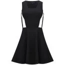 French Connection Women's Lucy Flare Dress - Black/White Image 1