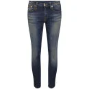 R13 Women's Kate Low Rise Cropped Skinny Jeans - Vintage Indigo