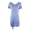 MW Matthew Williamson Women's Plain Slub Jersey Dress - Bluebell - Image 1