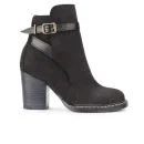 Purified Women's Petra 2 Leather Heeled Ankle Boots - Black