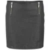 Gestuz Women's Parcy Zip Leather Mini Skirt - Black - Image 1