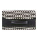 French Connection Women's Maya Clutch Bag - Jaquard/Black/Astro Green Image 1