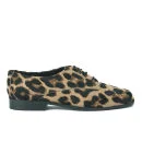 Diane von Furstenberg Women's Ziggy Leopard Haircalf Shoes - Camel/Black