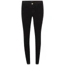 J Brand Women's Mid Rise Luxe Veleveteen Velvet Skinny Jeans - Black