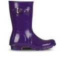 Hunter Women's Original Short Gloss Wellington Boots - Sovereign Purple Image 1