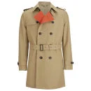 Hardy Amies Men's Formal Trench Coat - Washed Sand Image 1