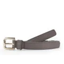 French Connection Gia Woven Leather Belt - Sea Grass