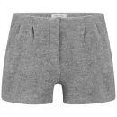 Samsoe & Samsoe Women's Volga Side Zip Shorts - Grey Melange
