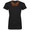 Markus Lupfer Women's Sequin Collar T-Shirt - Black/Copper - Image 1