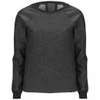 Lot 78 Women's Leather Crew Sweatshirt - Black - Image 1