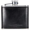 Daines & Hathaway Captive 4oz Leather Flask - Bridle Black - Image 1