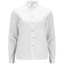 Maison Kitsuné Womens Classic Logo Embroidery Shirt - White